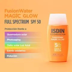 ISDIN foto fusion water magic glow fps 50 - comprar online