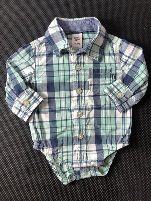 Body camisa Oshkosh / 0-3 meses