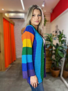 Imagem do Cardigan Rainbow Tricô