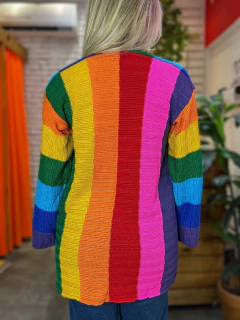 Cardigan Rainbow Tricô - COLORATO