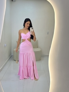Vestido Tiê - Tecido: Alfaiataria Orly/Poly Larissa (forrado) - Savana