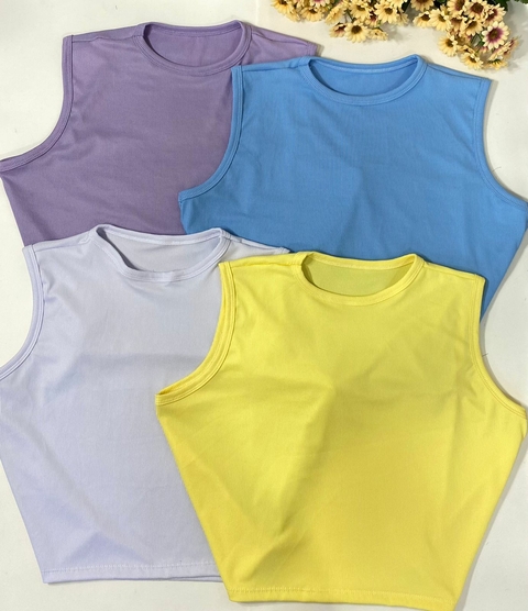 CROPPED PLUS SIZE CANELADO