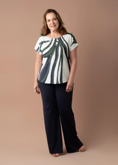 Calça Paris azul marinho - Cleusa Boutique