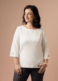 Blusa Begônia off white - loja online