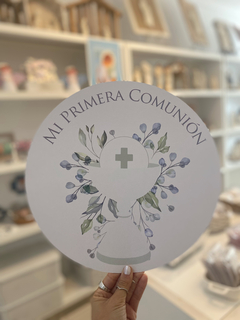 Cartel Comunión circular (varios colores) - tienda online