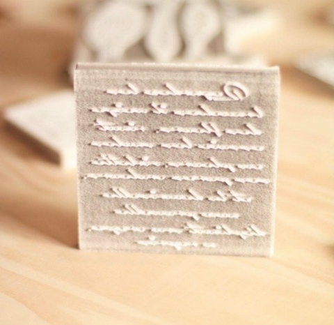 Sello manuscrito 10X10CM