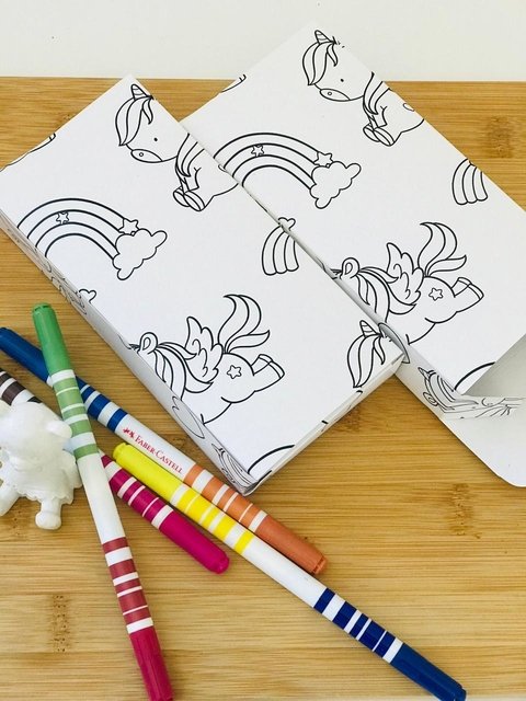 20 UN CAIXA BARRA DE CHOCOLATE-UNICORNIO PINTE E CRIE