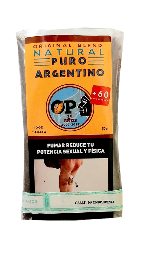 1 PACK DE TABACO PARA ARMAR PURO ARGENTINO 50 GR. - comprar online