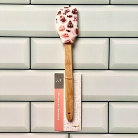 Espatula Silicona Pastry 29cm mango de madera reforzado