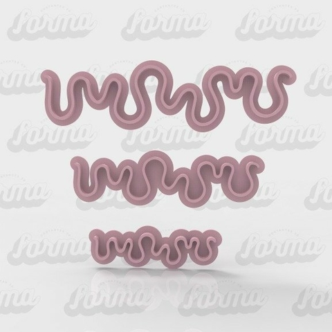 Set x 3 Cortantes Drip Chorreado 12cm, 9cm, 6cm