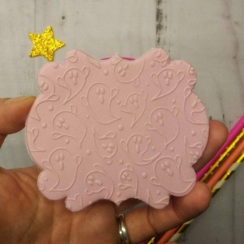 Texturador Acrilico Fantasmas Halloween 10x10cm