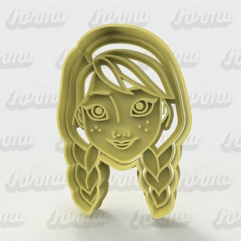 Cortante + Sello Ana de Frozen Cara