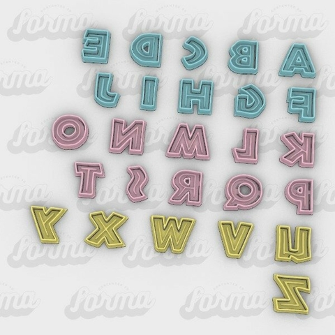 Abecedario Letras Cortante + Sello Safari 3.5cm