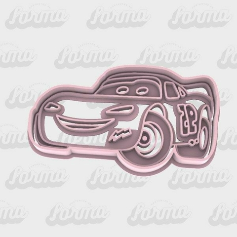 Cortante + sello Cars Rayo Mc Queen 9cm