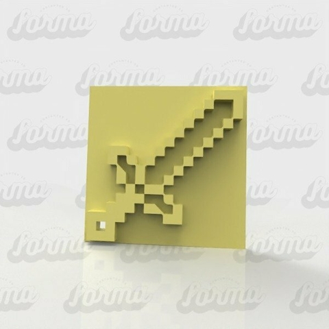 Texturador Espada Minecraft 7cm