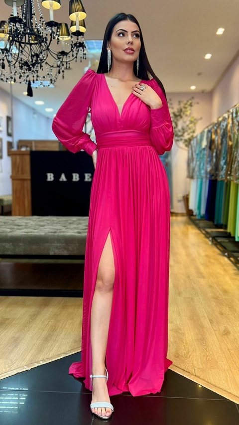 Vestido em tule Gaia Pink