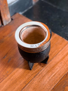 Mate Imperial cuero labrado C/Bombilla - comprar online