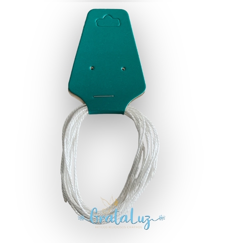 Fio de Nylon Torcido Branco 210/24 - 2 metros