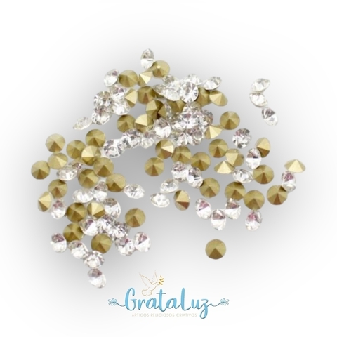 Strass Transparente (Cristal) SS 5/PP 12 - Pct. com 100 unidades