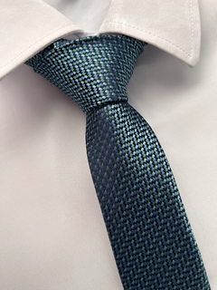 Gravata Slim Fit Verde - 1200 Fios - comprar online