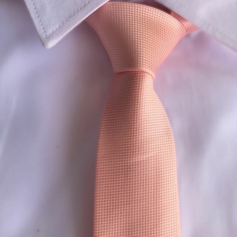 Gravata Rosa Nude Slim