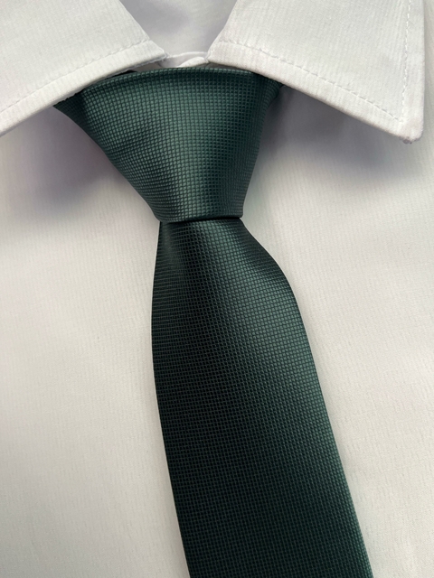 Gravata Verde Esmeralda Quadriculada (Slim e Semi Slim) - comprar online