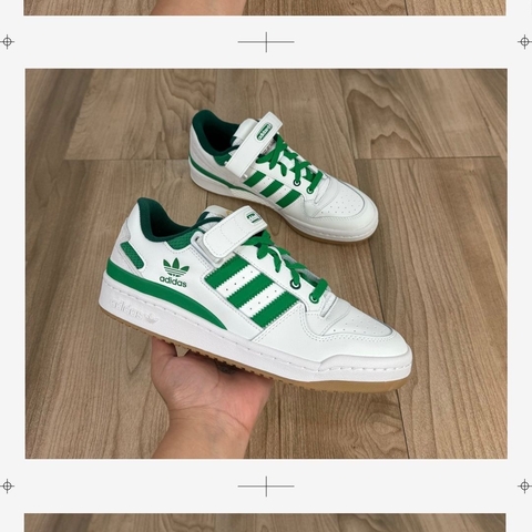 ADIDAS FORUM LOW BRANCO E VERDE