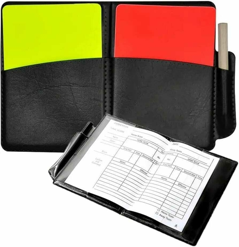Kit Tarjetas de Árbitro + Lápiz + Anotador