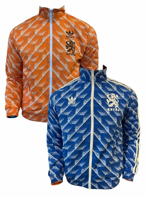 Campera Rompevientos Reversible Holanda 1988 - Adidas