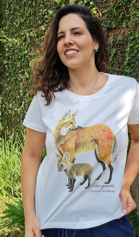 Baby Look Lobo Guará - Ivone Lyra