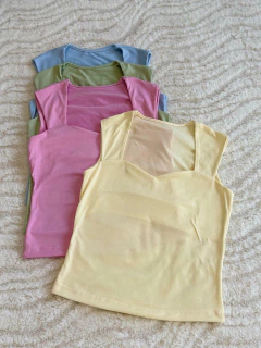 TOP ESCOTE CORAZON *MODAL SOFT*