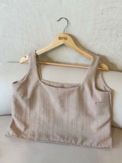 TOP ESCOTE CUADRADO *POLINA TRAMADA* en internet