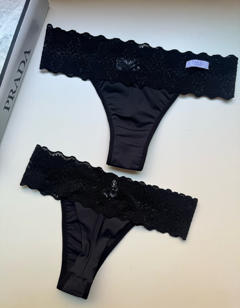 Calcinha Tradicional Lycra Preta