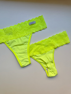 Calcinha Tradicional Lycra Neon Lima - comprar online