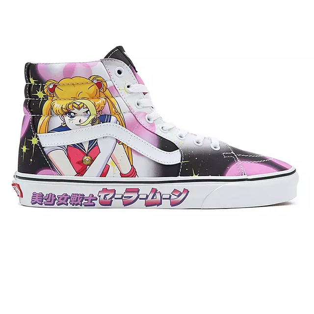 国産品 PRETTY SK8-HI UA VANS TENIS GUARDIAN BLACK/PINK MOON SAILOR 靴