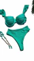 Biquini Maitê Corrente Verde Fresh Hot Sem Cós (Hot Retrô) Calli - Aluvie