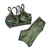 Conjunto Dani Verde Militar Short Bolso Elegance - loja online