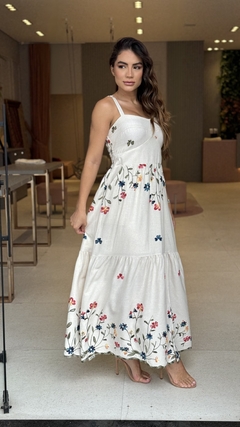 Vestido Linho Bordado Antonieta na internet