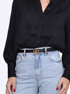 Cinto Marmont Thin Shiny Buckle TAM 80 - comprar online