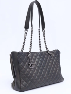 Chanel Shopping Tote Metalic Grafite na internet