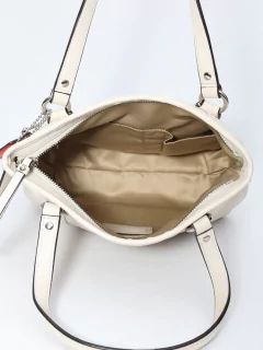 Bolsa Coach White Leather Crossbody - Paris Brechó