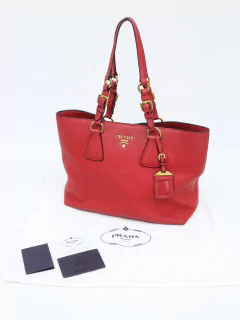 Bolsa Prada Vitello Phenix Leather Tote - Paris Brechó