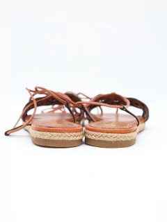 Sandália Rasteira Tory Burch Amarração - 36 BRA - loja online