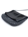 Bolsa Swarovski Evening Bag Calfskin Black Crystals - Paris Brechó