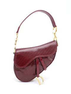 Bolsa Mini Patent Dior Saddle