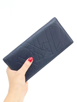 Carteira Carolina Herrera CH Azul Marinho na internet