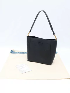 Tory Burch Mcgraw Hobo Média Preta na internet