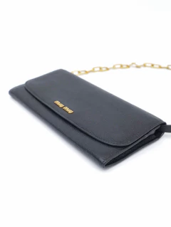 Bolsa Miu Miu Madras Wallet On Chain - loja online