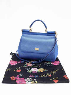 Bolsa D&G Sicily Azul Metalica - Paris Brechó