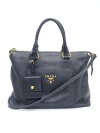 Bolsa Prada Nero Vitello Daino Shopping Tote